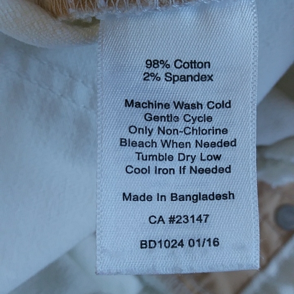 Talbots Curvy Slenderizing Jeans 6 White - Picture 9 of 16